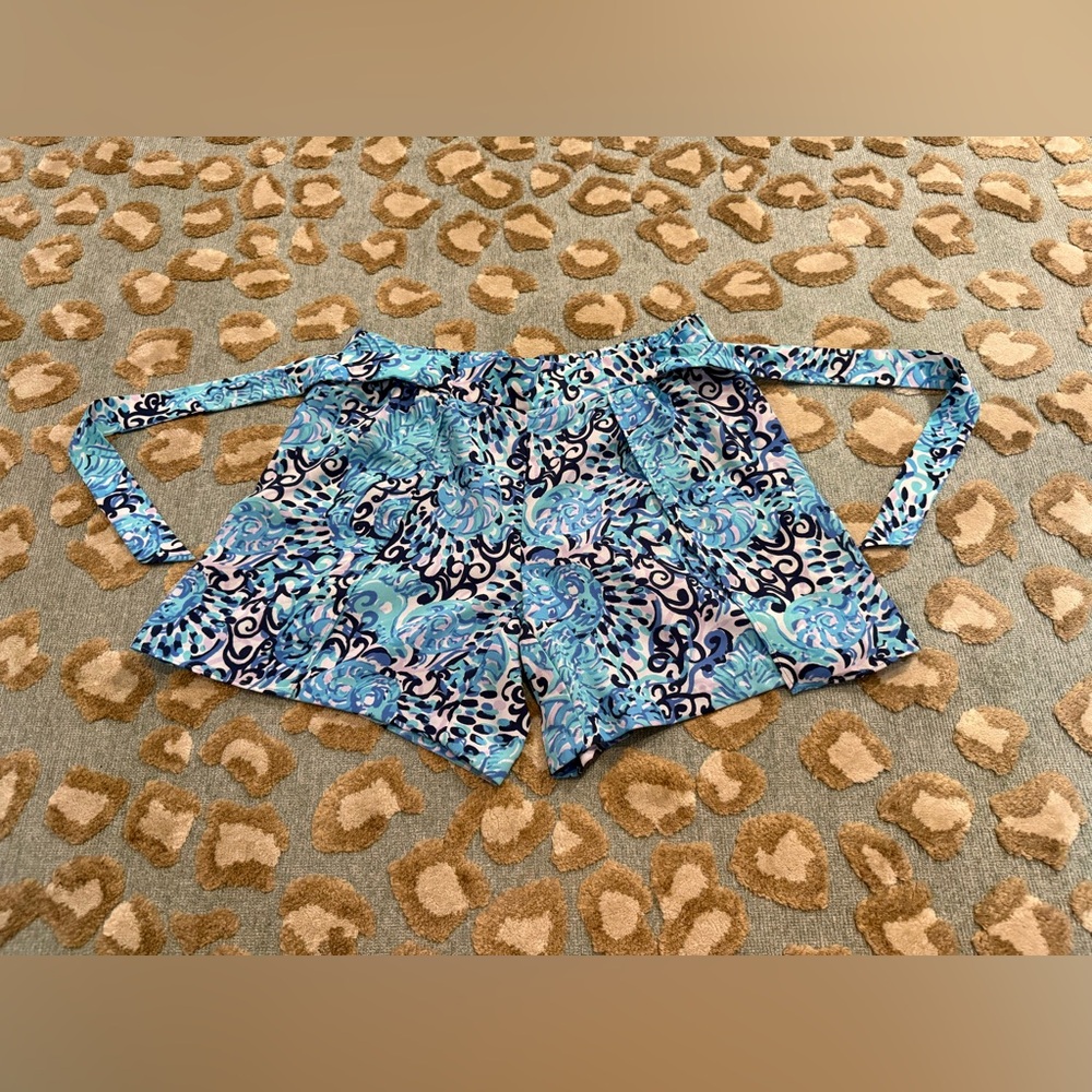 Lilly Pulitzer Tie Belted Shorts